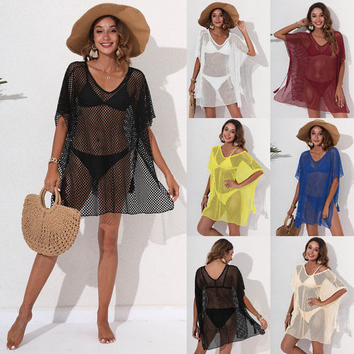 Mesh Beach Cover-up Women's European And American Style Loos