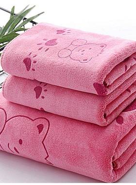 3PCS Shower Towels Bath Towel Men Women Towels Bathing Hotel