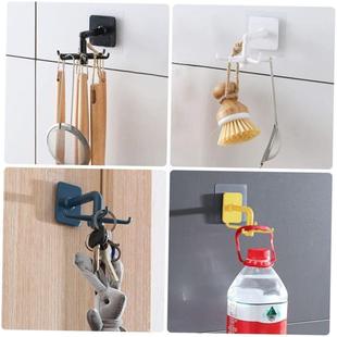 Kitchen Organizer Hook 360 Degree Rotating Shelves Rack Wall