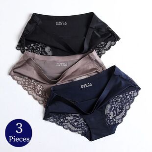 TrowBridge 3PCS/Set Women's Panties Exquisite Lace Underwear