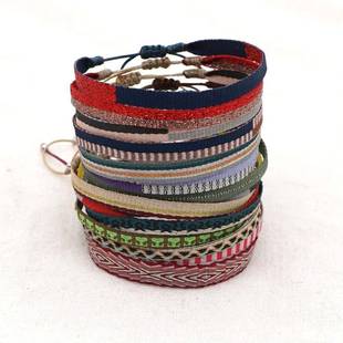 Braided Handwoven Cloth Colombia Wristband Bracelet