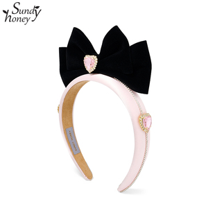 Sundyhoney国民公主蝴蝶结发箍立体感造型头箍甜蜜感拍照发卡出彩