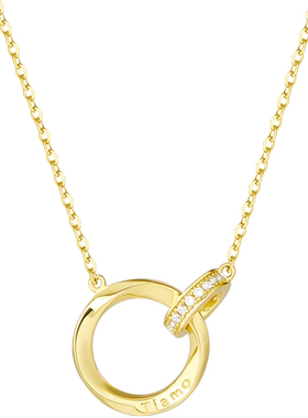 SundyHoney项链S925银幸运锁骨链