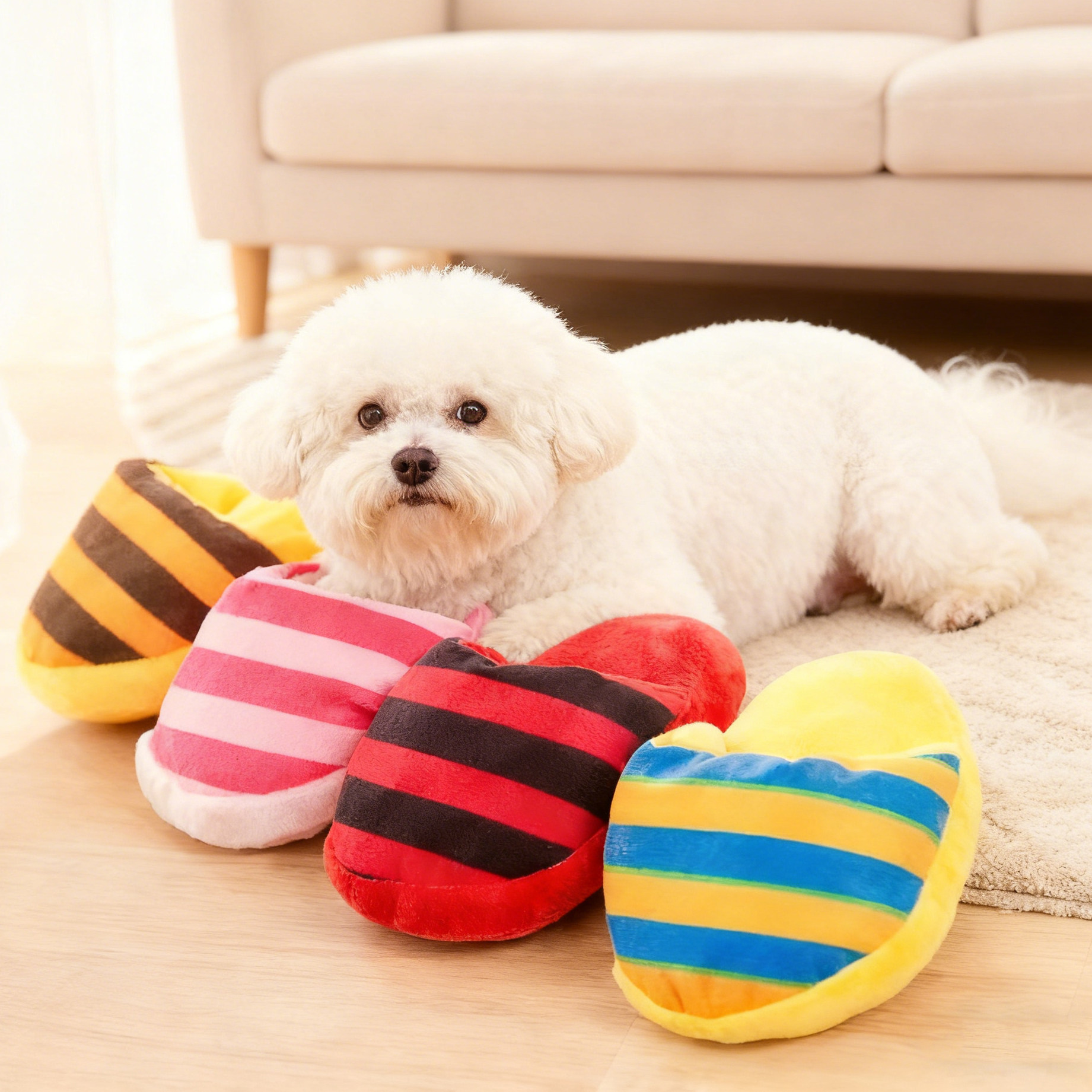 拖鞋发声狗狗玩具磨牙耐咬宠物泰迪比熊小型犬大型犬宠物幼犬用品