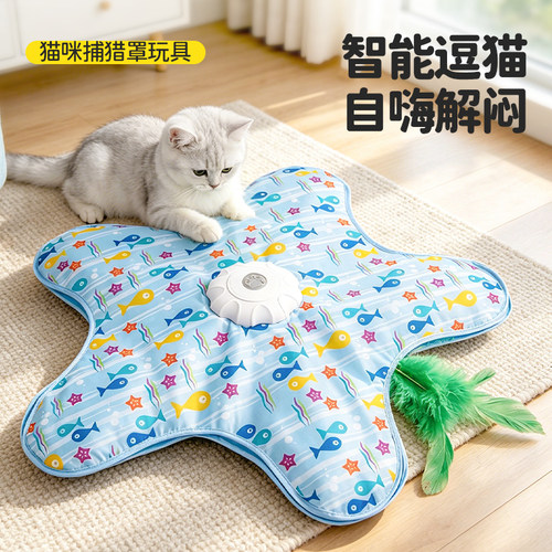 猫咪捕猎罩玩具自动转盘