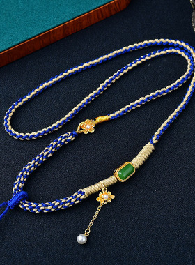 民族风复古百搭调节项链绳