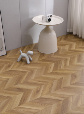 新三层实木复合地板家用防水环保奶油风艺术拼花鱼骨拼木地板