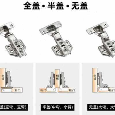 50只装304不锈钢铰链阻尼橱柜柜门液压缓冲飞机弹簧合页