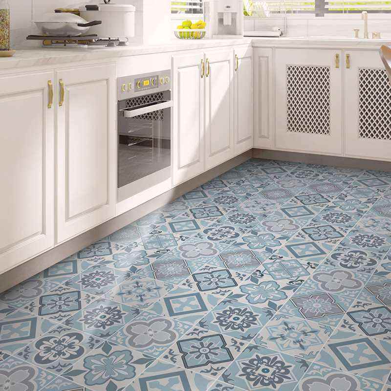 厨房地面贴纸加厚磨砂地面贴卫生间防滑贴浴室自粘装饰地板即时贴