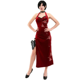 Evi生化危機艾達王cosplay旗袍 萬圣節生化危機cos服Resident