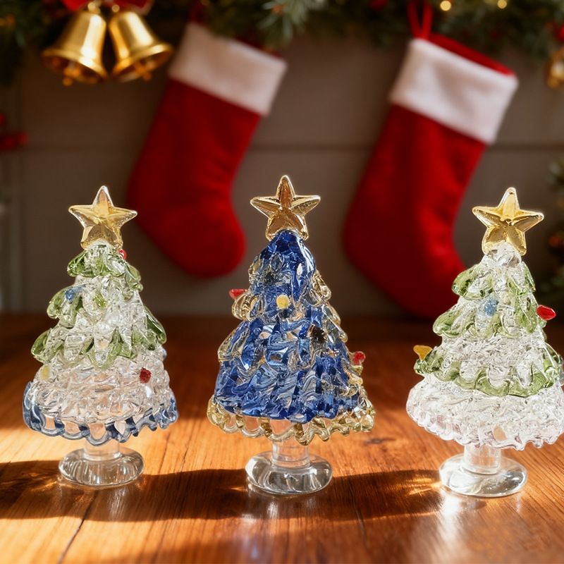 淄博琉璃圣诞树彩艺摆件