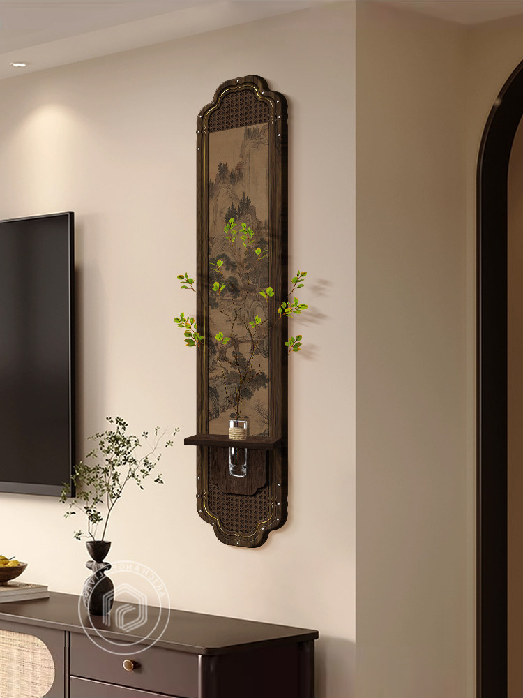 客厅装饰画宋朝美学电视背景墙旁入口大厅转角转角家居软装饰墙挂,家居饰品,现代装饰画,淘宝优惠券,粉丝福利购,淘宝优惠卷