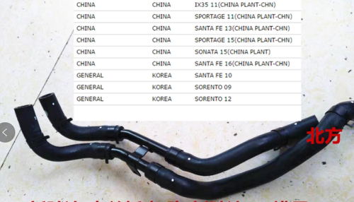 现代09-12款新胜达新索兰托2.4机油冷却器管道总成机油散热油管