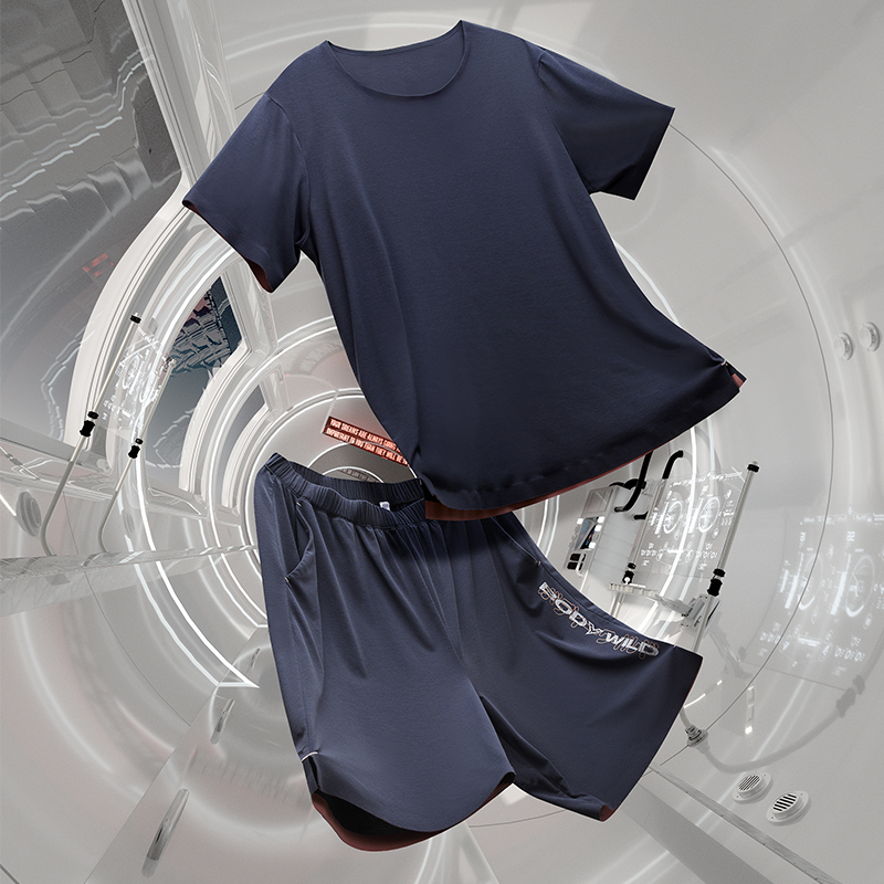 爱慕宝迪男轻感睡眠家居睡衣套装