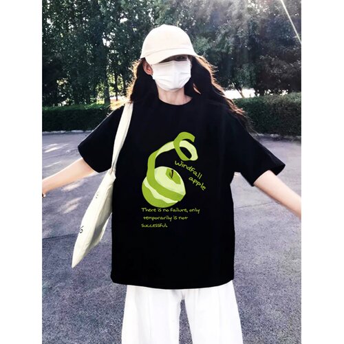 美式设计感短袖t恤女夏季2026新款纯棉半袖宽松韩系chic感上衣潮