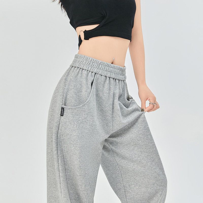 杏色舞蹈休闲2025新款宽松卫裤女春夏裤女运动香蕉显瘦阔腿裤卫裤，商品下架区商品下架区，岚润乐美服饰