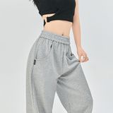 杏色舞蹈休闲2025新款宽松卫裤女春夏裤女运动香蕉显瘦阔腿裤卫裤，商品下架区，岚润乐美服饰