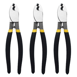 电缆断剪线钳剥钳子电工剪刀快电览多功能绞线工业级月牙6寸8手动