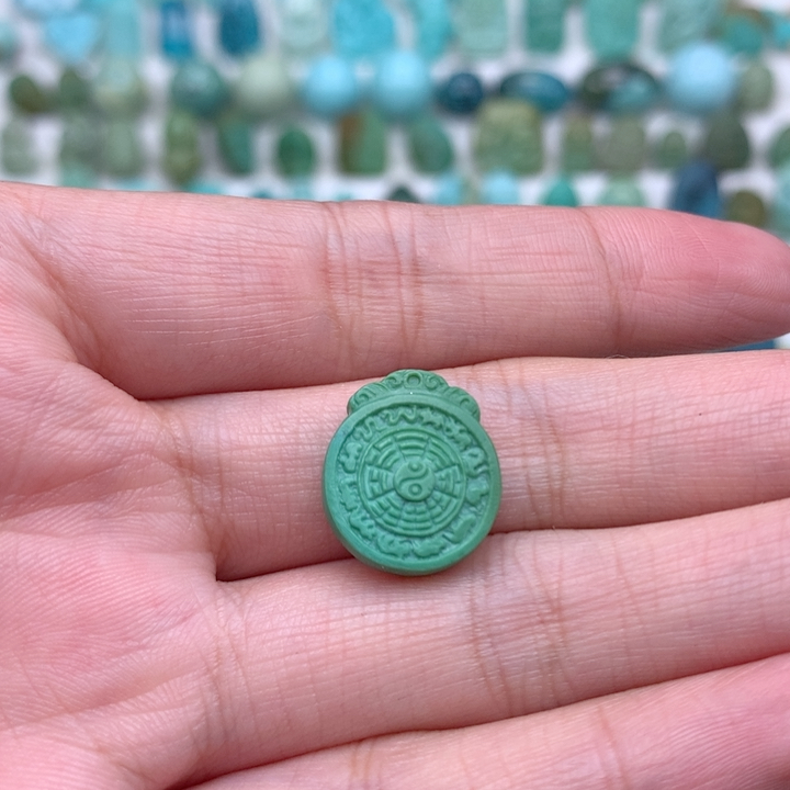 玉化九宫八卦牌