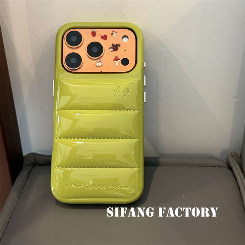 欧美风芥末绿新款全包适用iPhone17Promax手机壳16/17/17Pro套个性百搭少女心