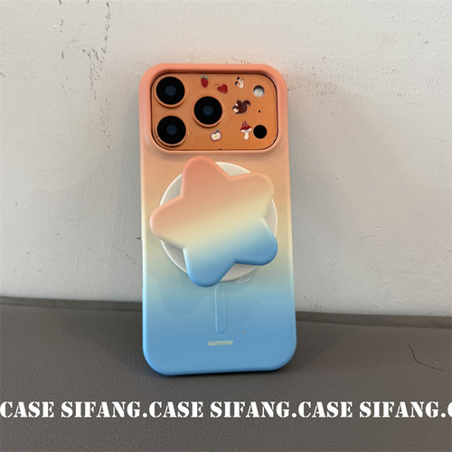 彩色五角星磁吸壳适用iPhone17ProMax手机壳17/17Pro壳16P套个性16PM壳