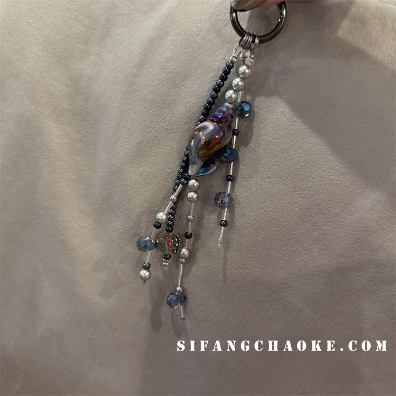 贝壳流苏珍珠挂件车钥匙扣书包挂饰手机壳挂饰水杯挂链饰品