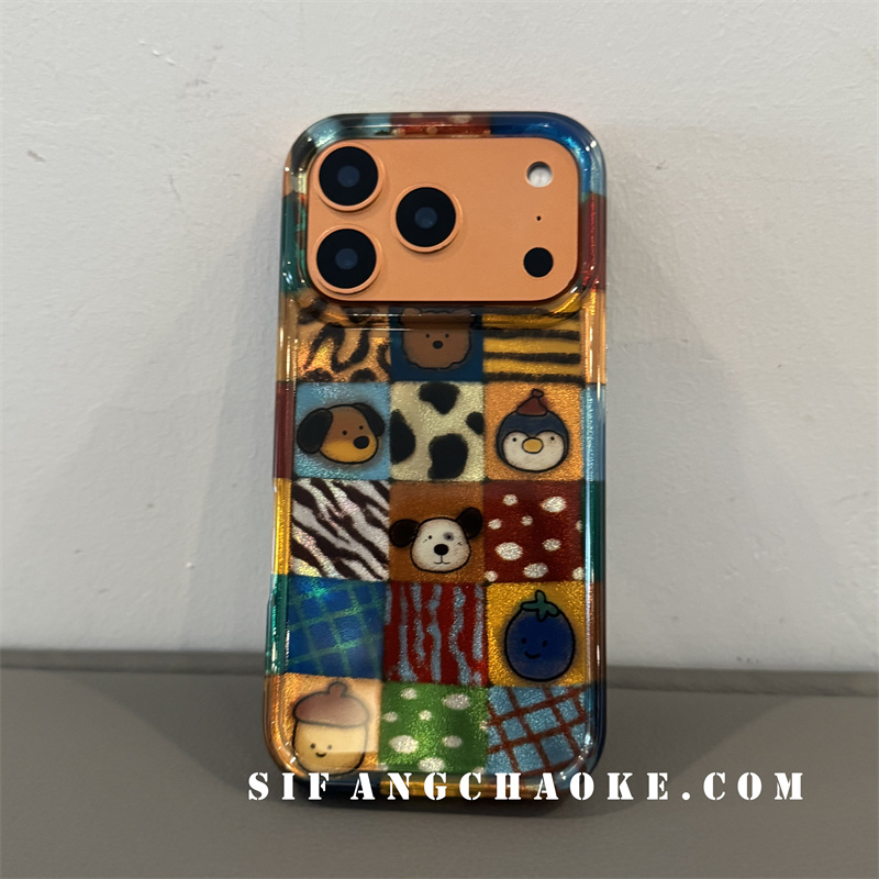 宫格秋冬新款卡通适用iPhone17ProMax手机壳16/16PM套14/14Pro/14PM壳