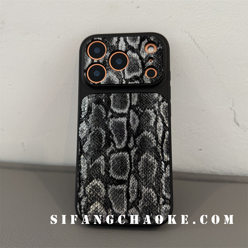 鳄鱼纹假卡包创意秋冬适用iPhone17ProMax手机壳15/14/16Promax套15P/14PM壳