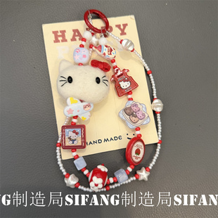 小猫创意新年款链条便携手绳创意包包挂件饰品装饰链条