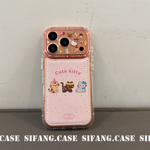 小猫气囊手机壳透色边适用iPhone17Promax手机壳16/17/17Pro套个性16/16P壳