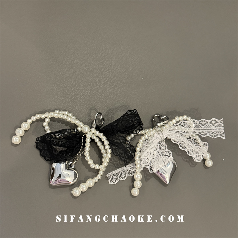 花边珍珠挂件手机壳挂饰书包包包挂链挂绳车钥匙扣包U盘挂饰