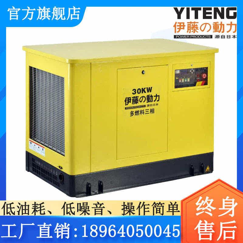 伊藤静音10 20 25 30 35汽油发电机组全自动 天然气 燃气发电机