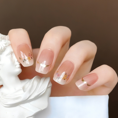 照灯变硬美甲贴纸半烤半固化凝胶