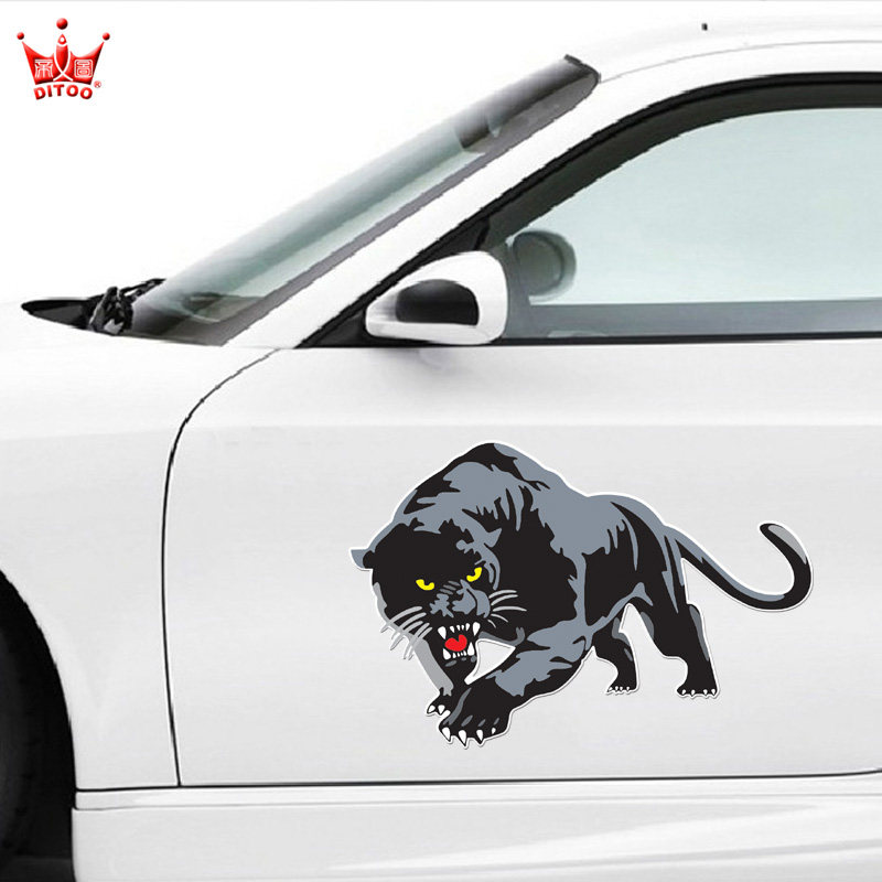3D创意个性大号豹子遮盖汽车贴纸