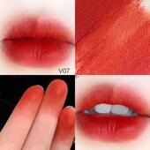 完美日记V07天鹅绒唇釉丝绒哑光胡萝卜色口红V01不掉色不沾杯正品