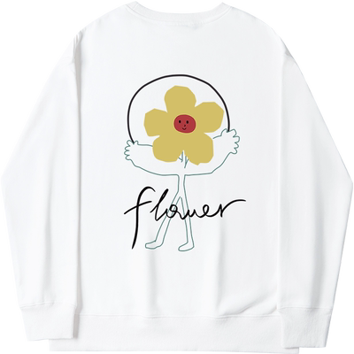 可爱减龄纯白色薄款修身长袖上衣