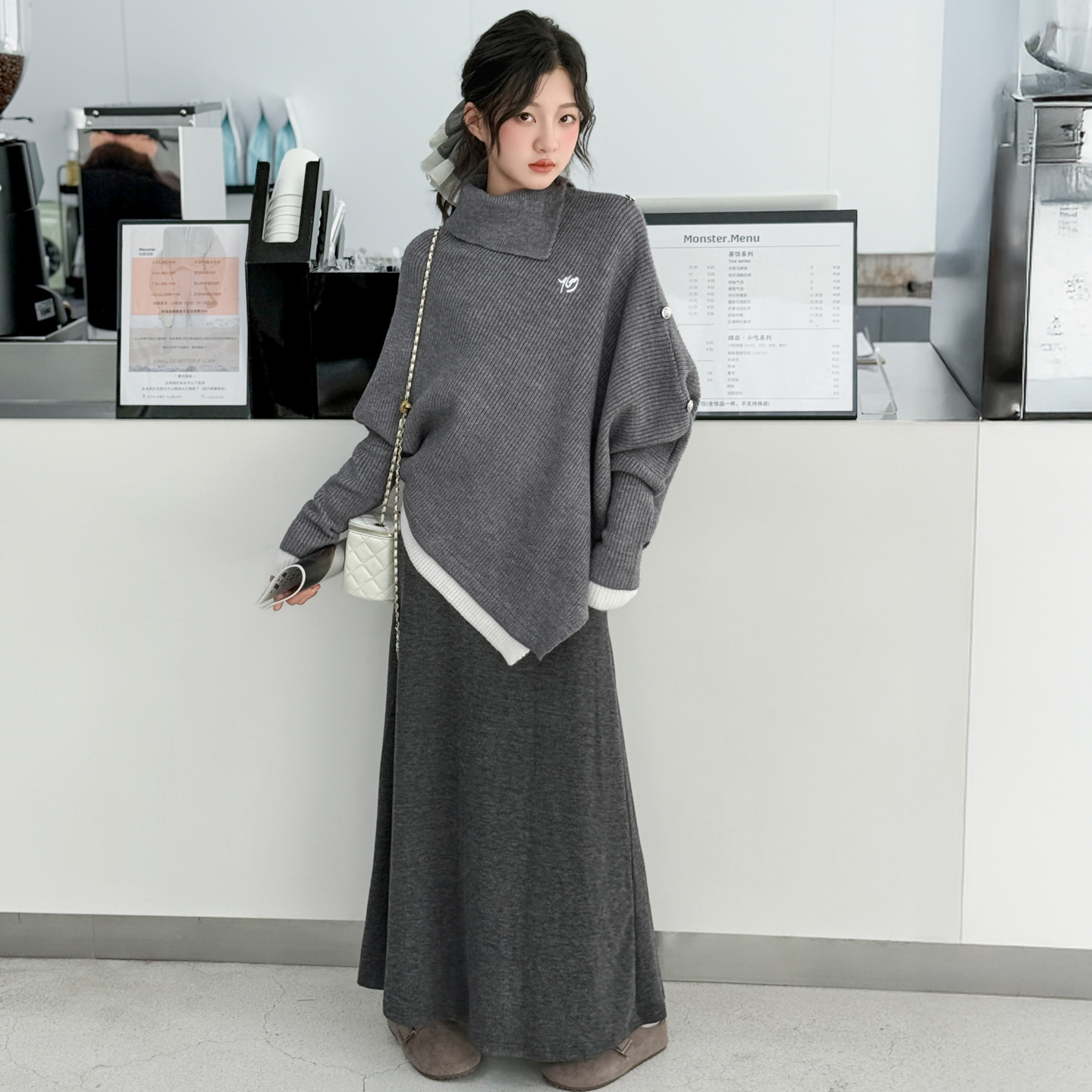 女童毛衣秋冬2025新款儿童针织衫冬季上衣加厚中长款女大童毛线衫