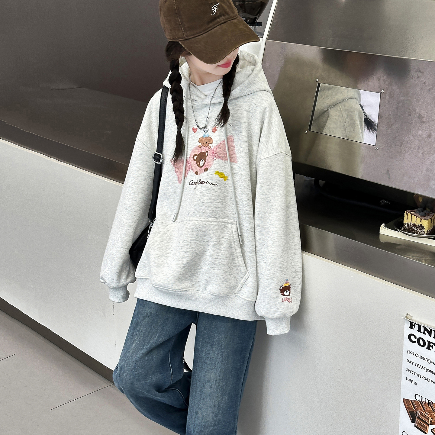 女童加绒卫衣儿童一体绒上衣冬装