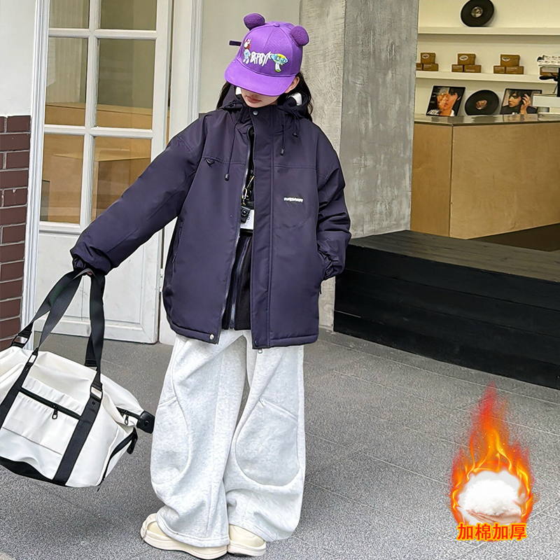 女童外套冬装儿童三合一冲锋衣