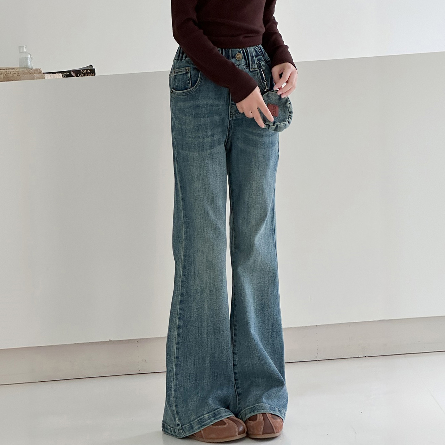 女童喇叭裤秋季喇叭裤超好看裤子