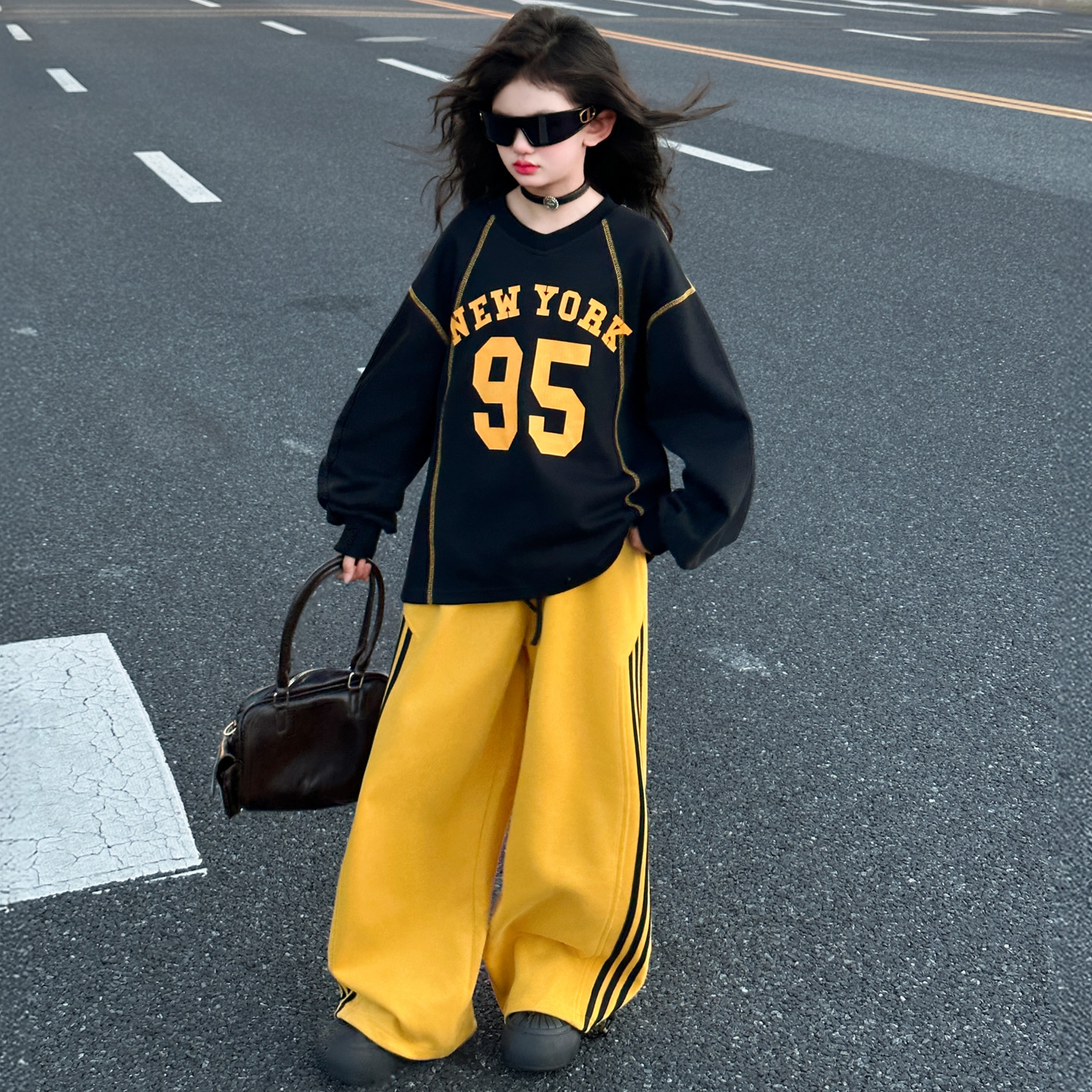 女童套装秋儿童衣服秋装两件套