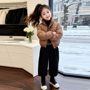 女大童棉衣加厚童装 洋气儿童外套巨好看 2025新款 女童羽绒服冬装