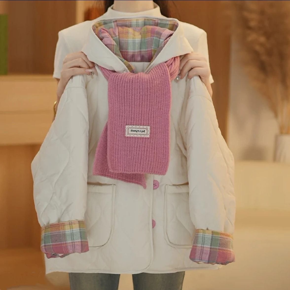 女童棉服冬季加棉加厚洋气小棉袄