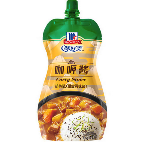 26/6/23 临期味好美咖喱酱 230g 袋调味酱 酱料 咖喱酱