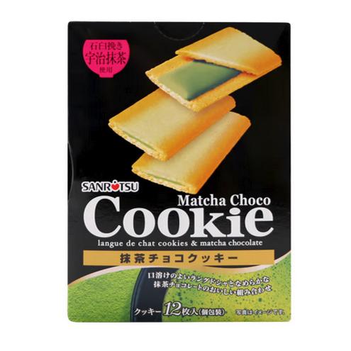 26/9/25临期日本三立Sanritsu抹茶味夹心饼干12枚 樱花味零食