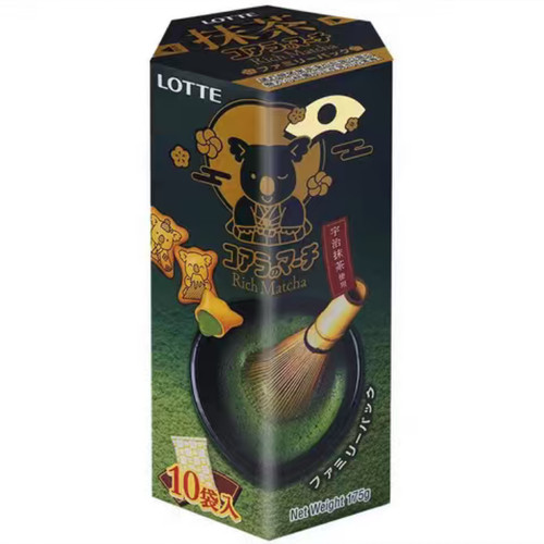26/10/18 临期 乐天 （LOTTE）乐天熊仔饼 宇治抹茶味175g 小熊饼