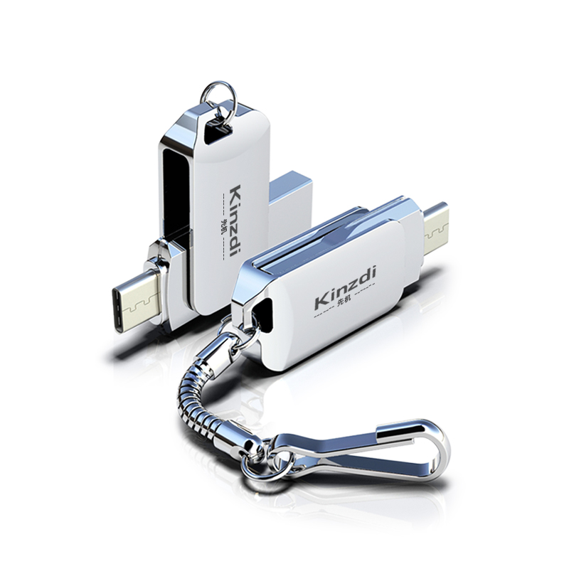 安卓type-c双接口适用小米华为手机专用u盘128g电脑音响两用优盘