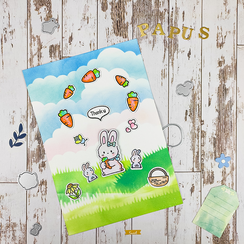 papus模配透明图章组合橡皮