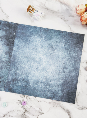 E007大牌素材纸背景纸拼贴scarpbook小机关手工 暗黑系基础款水彩