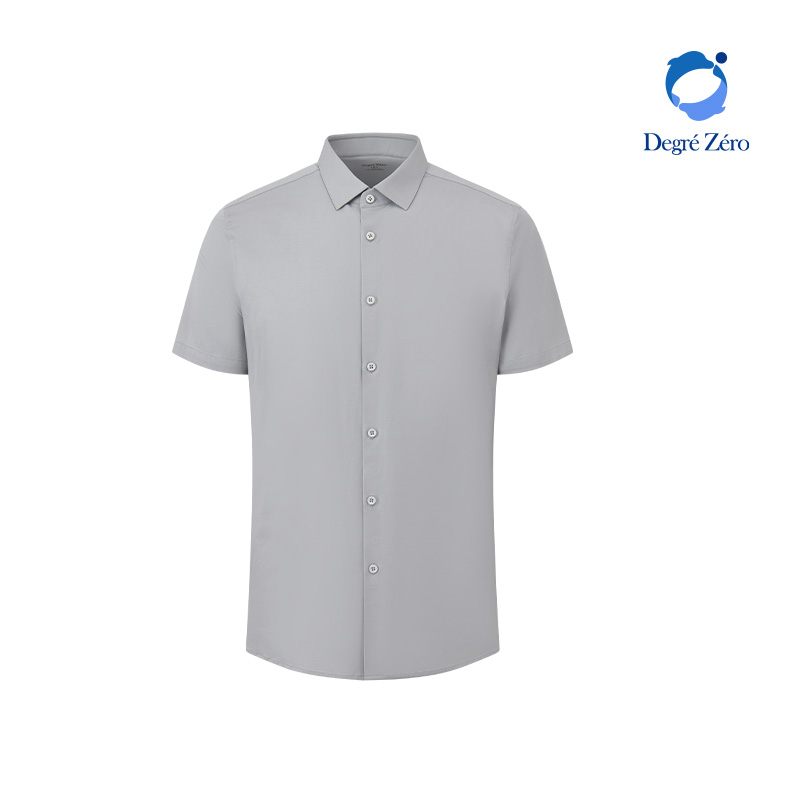 零度短袖新款衬衫高支匹马棉衬衣